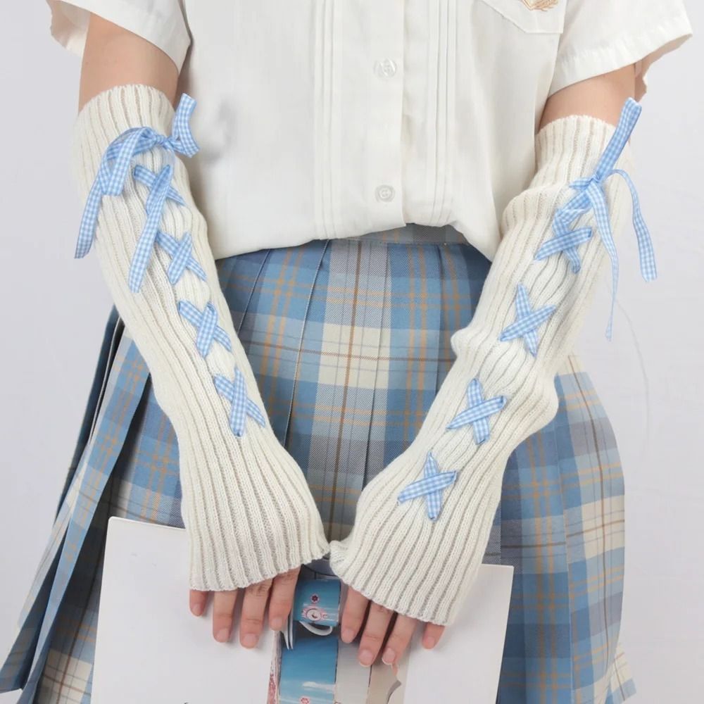 Fingerless Glove Knit - Trendy Women Autumn Winter Knit Arm