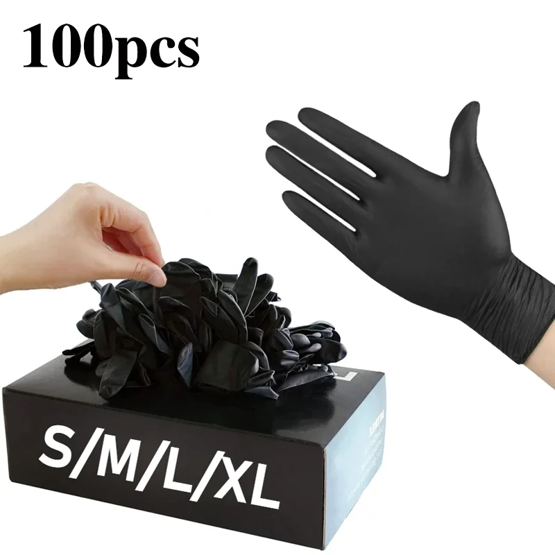 10/20/50/100PCS Black Nitrile  - огляд і ціна Nitrile Mechanic Glove
